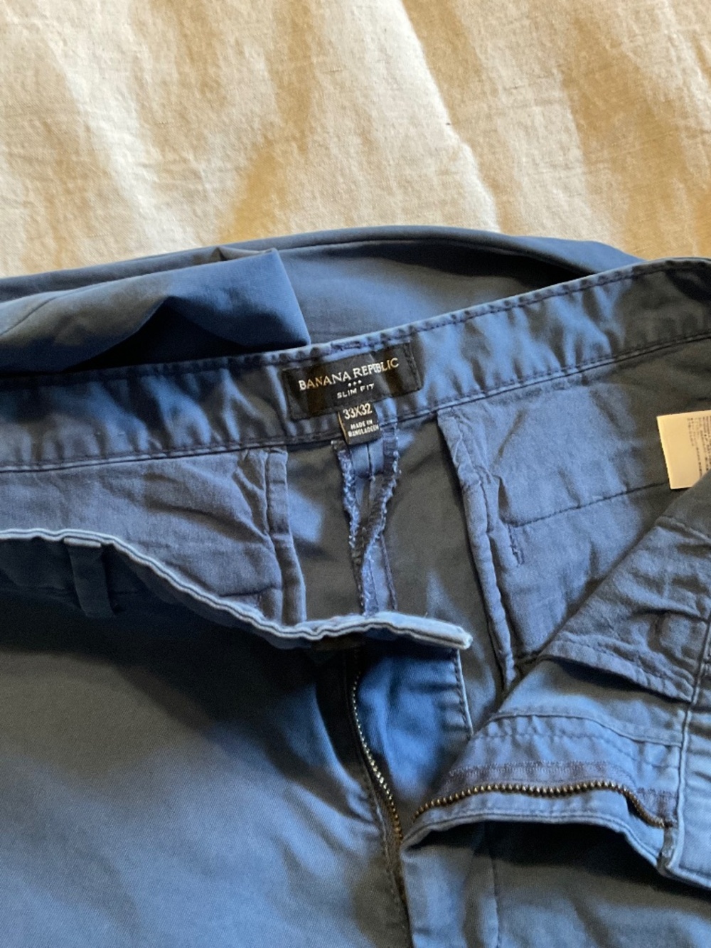 Banana Republic Factory 33x32 Slim Fit Pants Blue